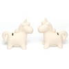 Baker Ross AG696 Unicorn Ceramic Coin Banks (Pack of 2)