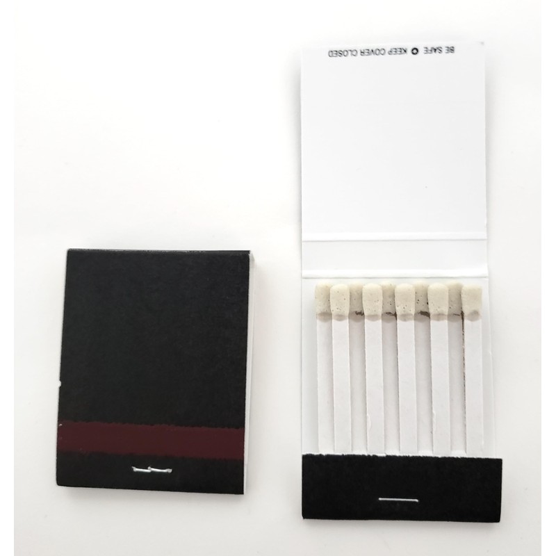 Party Favors Plus 2 Boxes of 50 Plain Black Matches