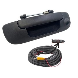 CANYING Tailgate Handle Backup Camera for 2002-2008 Dodge RAM 1500 2500 3500 Aftermarket Reverse Rear View Camera RCA Connector w/ 26FT Extension Harness