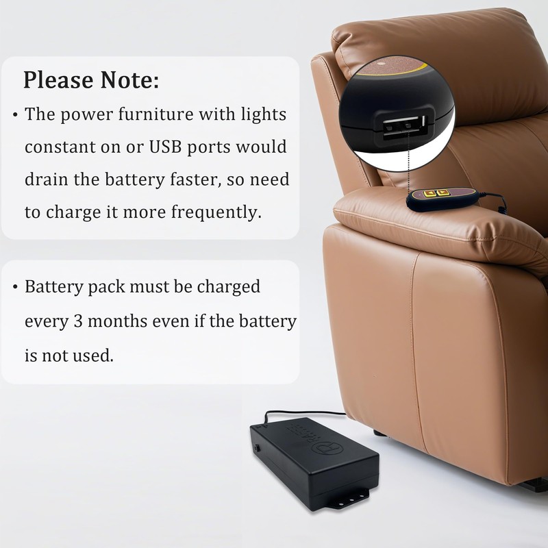 Kariwust Power Recliner Raffel Systems 5000 mAh Rechargeable Battery Pack