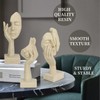 prosfalt 3 Pcs Thinker Statue,Modern Home Resin Sculptures,Collectible Figurines for