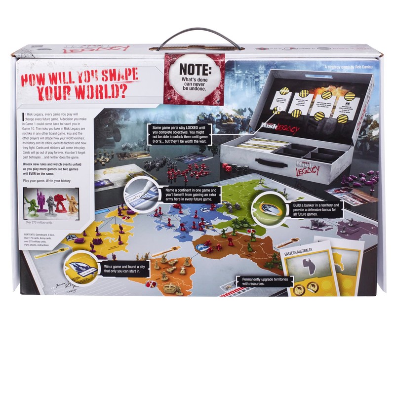 Hasbro Gaming Avalon Hill Risk Legacy Strategy Tabletop Game, Immersive