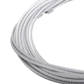 Luckmart 150inch Garage Door Cable Replacement Kit Cable Wire Enclosed Cargo Trailer Ramp Door Spring 12.5inch Steel 2pack