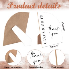 Cards And Gifts Sign for Wedding, Minimalist White Arch Sign, Wedding Accessories for Reception, Party Supplies And Decorations for Bridal Shower Activities, Baby Shower, Engagement Party, 20