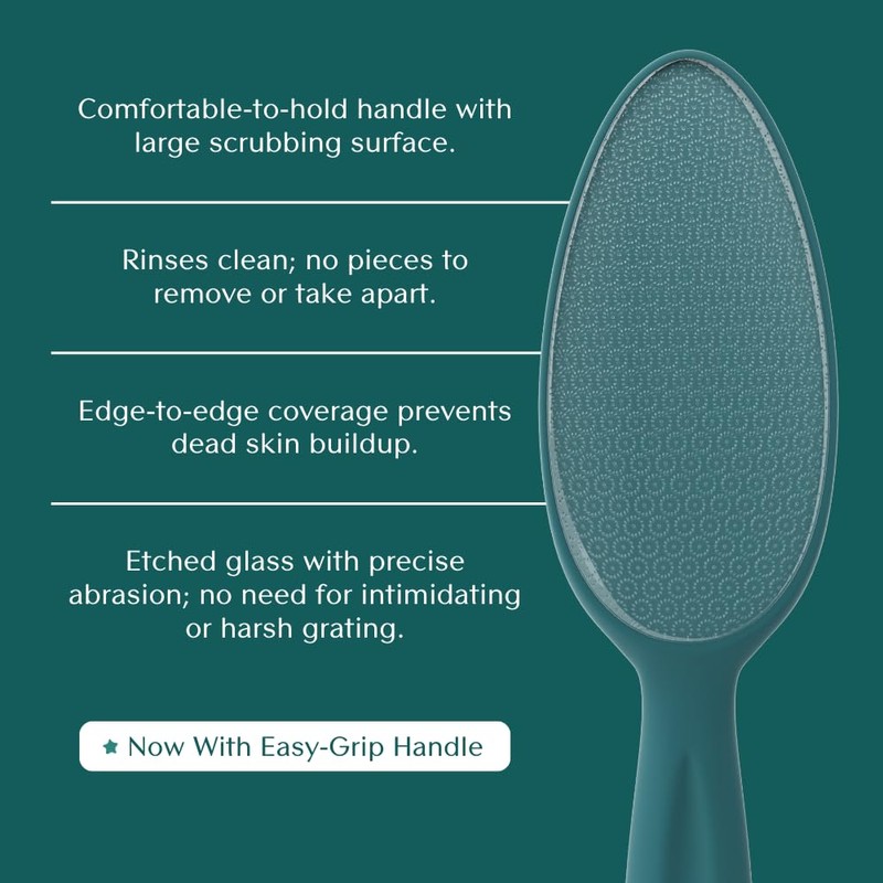 Bare August Glass Foot File Callus Remover - Heel Scraper