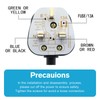 UK Plugs with 13 AMP Fused, 3 pin Mains Plug