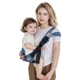 JOYNCLEON Baby Carrier for Newborns to Toddlers, Hands-Free Adjustable Hip Seat, Breathable Sling Wrap with Lumbar Support,Extra Wide Cozy Strap Baby Sling Carriers
