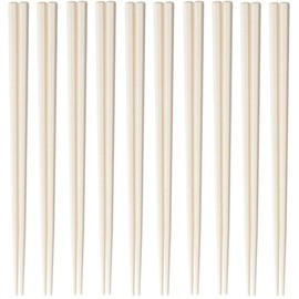 Nagao Chopsticks 9.1 inches (23 cm), Set of 10, Beige, Dishwasher Safe, SPS Resin, Commercial Use, Made in Japan