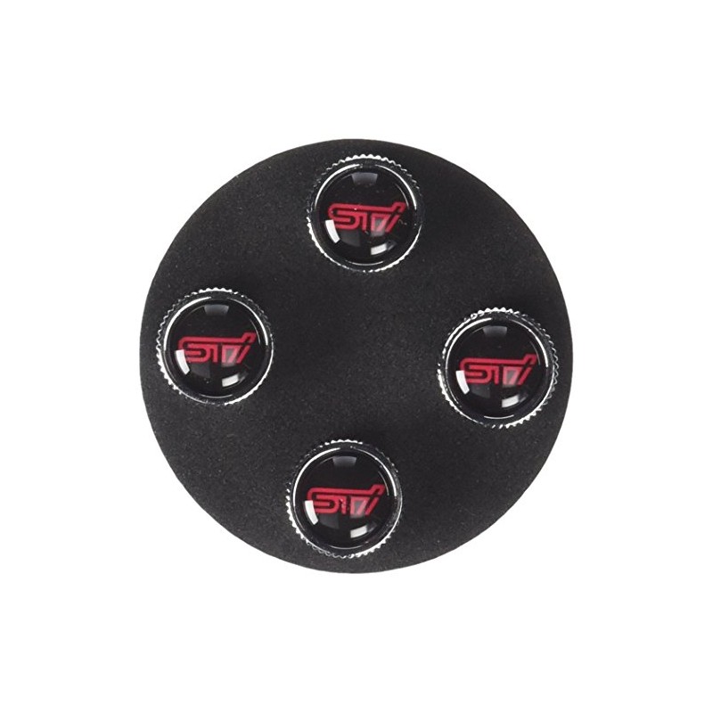 Subaru STi Logo Tire Valve Stem Caps Set of 4