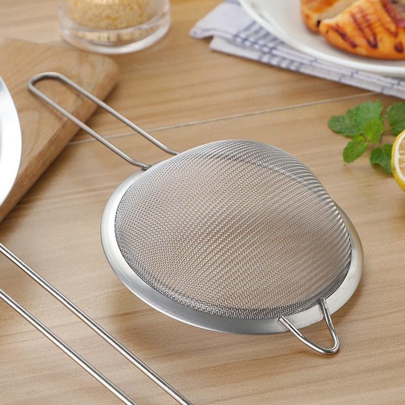 SEIWEI Wire Fine Mesh Sieve Oil Strainer Flour Colander Sifter