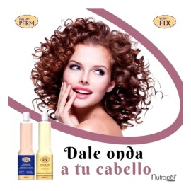 Nutrapel Kit Locion Ondulante Y Neutralizante Para Base, Rizos 1litro