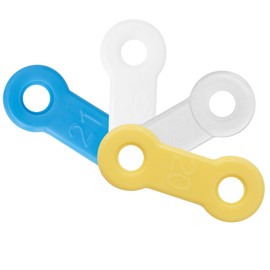 20PCS Replacement Elastic Straps for Meyson EMA Application (Blue, 16 mm)