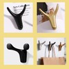 Tread star Pack of 5 Coat Hooks, Double Wall Hooks,