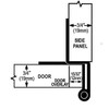 Five-Knuckle Hinge - Grade 1, for 3/4" Door Thickness, Institutional