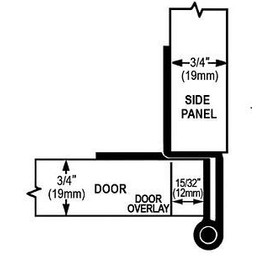 Five-Knuckle Hinge - Grade 1, for 3/4" Door Thickness, Institutional Hinge, Black Powder Finish. Available in (2PK) (4PK) (8PK) (2)