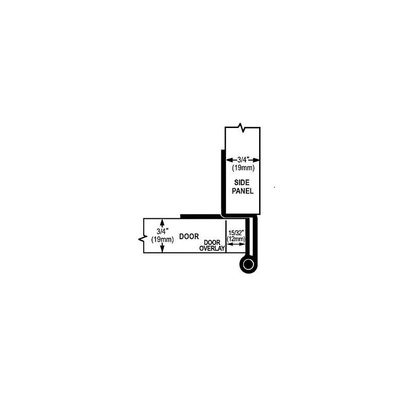 Five-Knuckle Hinge - Grade 1, for 3/4" Door Thickness, Institutional