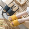 JYZ Slippers, Indoor, Summer, Flax, Room Shoes, Indoor Shoes, Quiet,