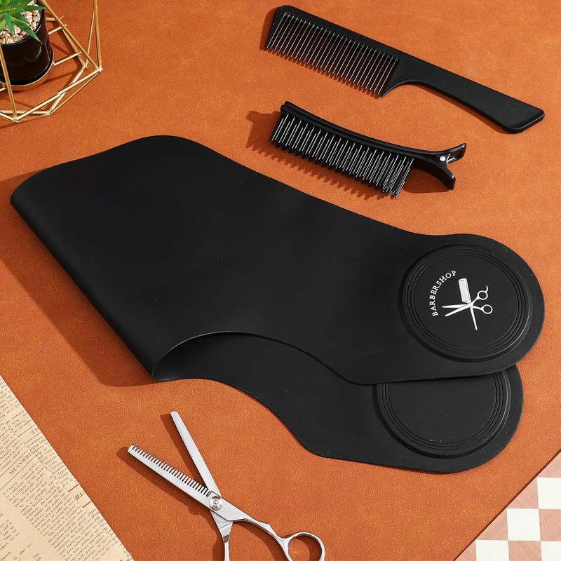 Collarín de Silicona Capa de Peluquería para Corte de Cabello