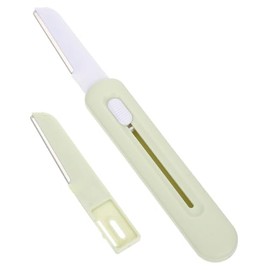 PartyKindom 1set Women Eyebrow Replacement Stainless Steel Facial Hair Remover Armpit Trimmer for Travel Lightweight Easy to Use