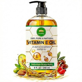 Sahak Vitamin E Oil for Hair, Scalp and Skin, 240ml, 1 piece / Sahak 비타민E 오일 모발 두피 피부용 240ml, 1개