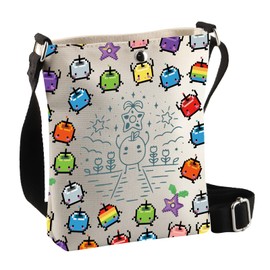 PLITI Stardew Game Inspired Gifts Video Game Messenger Bags Cosplay Game Fans Crossbody Bag Junimo Forest Spirit Gift (Star game CbagU)