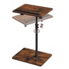 MAHANCRIS TV Tray Table, Sofa Armrest Tray Table for Couch,