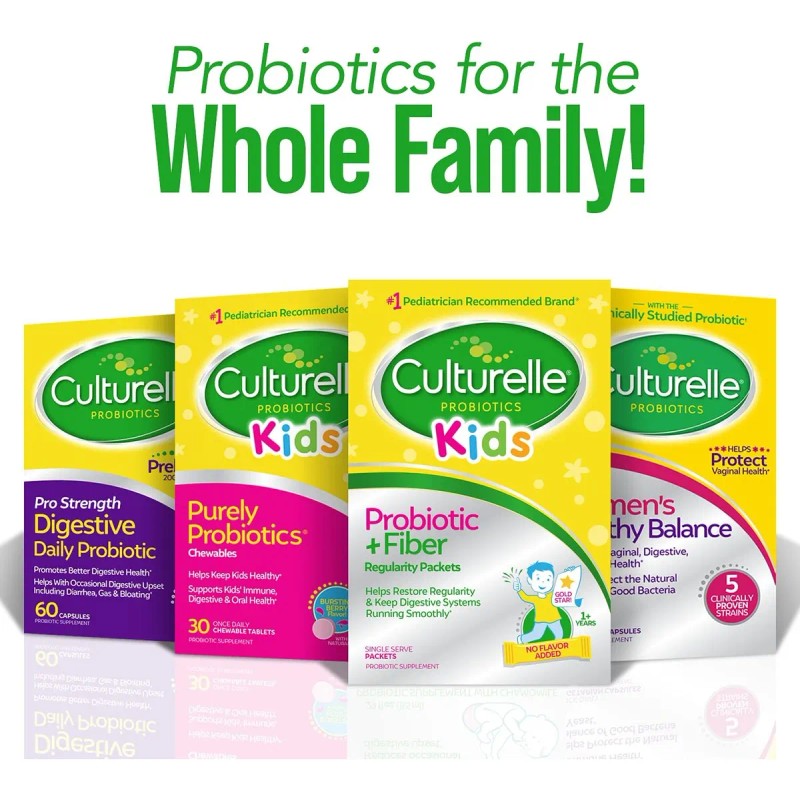 Culturelle Kids Probiótico + Fibra Para Niños 60 Sobres