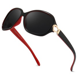 Myiaur Polarised Sunglasses for Women, Trendy Oversized Sun Glasses Fashion Ladies Shades Anti Glare UV400 Protection