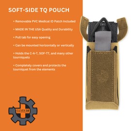 Eleven 10 Soft-Side TQ Pouch V2 | Made in The USA (Ranger Green, No Tourniquet)