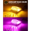 Partsam Cab Light, 5Pc 17LED Dual Color Square Cab Marker