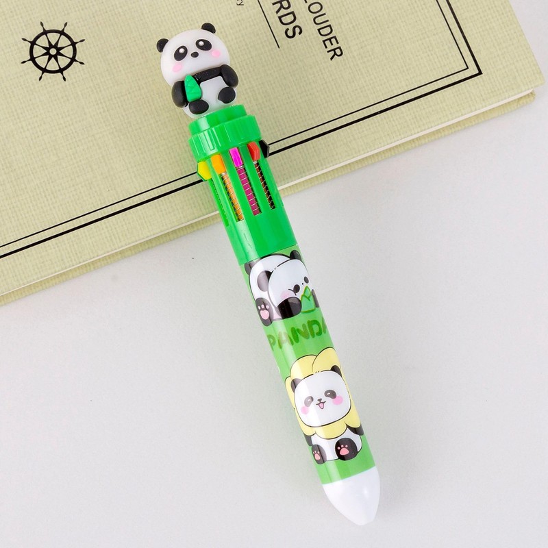 TXDAMAI Multicoloured Pens, Multicoloured Ballpoint Pen, Retractable Ballpoint Pen, 4