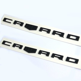 Yoaoo 2Pack OEM Zl1 1LE Emblem Badges 3D Letter Compatible with Zl1 1LE Rs Ss Z28 Redline Style Matte Black