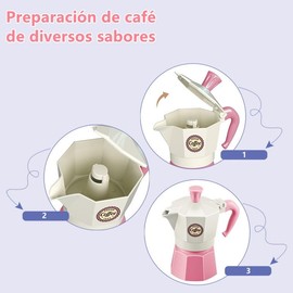 38 Piezas Juego de Juguetes de Postre, Juego de Te para Niña con Plástico Café & Postre para Té Fiestas, Novedad Regalos para Niños Niñas