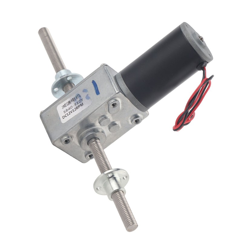 Worm Gear Motor Right and Left Hand Shaft Coaxial M8