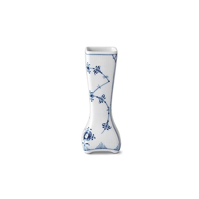 Royal Copenhagen Blue Fluted Plain Small Flower Base Vase Height
