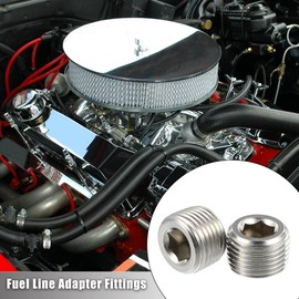 X AUTOHAUX 2 Pcs 1/2" NPT Male Thread Head Socket Pipe Plug Fitting for Car