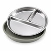 3-Pack Stainless Steel Divided Suction Plates for Kids – 3-Section
