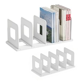 ZHYUAN Desk Organiser, DIY Book Trays, Magazine Holder, Magazine Rack for Catalogue, Magazine File Archive Collection, DIY Book Shelves with 4 Compartments, Catalogue Collector for Books, Book Stand