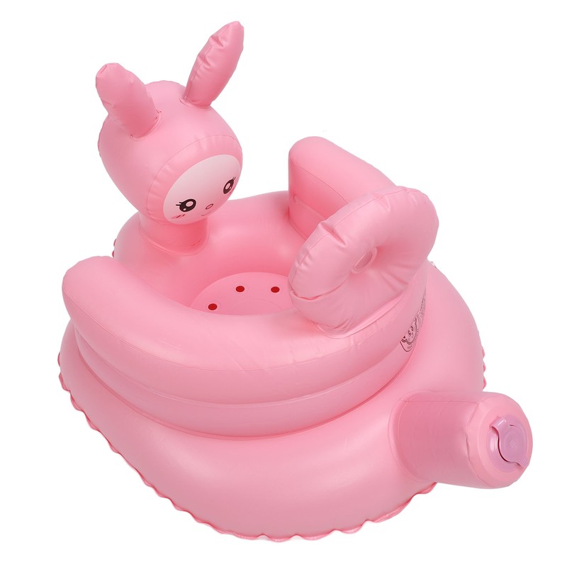 Inflatable Baby Chair Built in Air Pump Soft Cartoon Rabbit