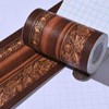 Marukimei Shoten Trim Border Classic Wall Line Sheet (Agricultural Brown
