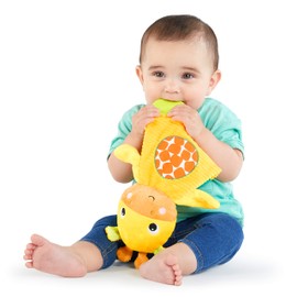 Bright Starts Bright Starts Snuggle & Teethe BPA-free Crinkle Teething Plush Baby Toy - Giraffe