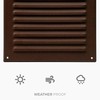 HVAC OV 5 x 5 Inch (Opening Size) Brown Galvanized
