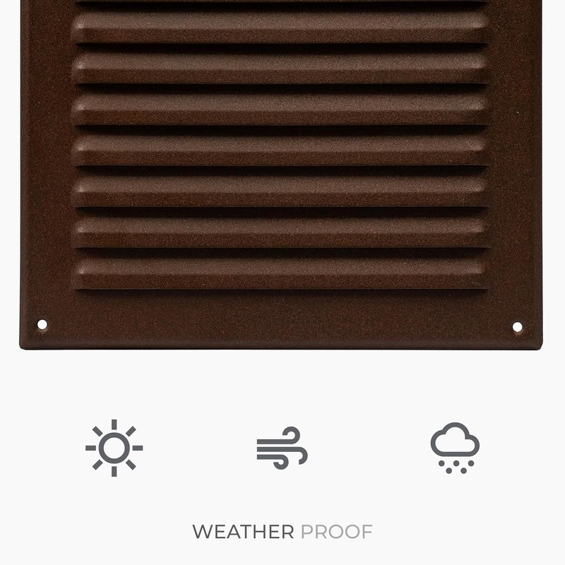 HVAC OV 5 x 5 Inch (Opening Size) Brown Galvanized