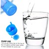 TEHAUX 35Pcs Splash Water Jug Sealing Caps Blue Spill Covers