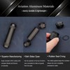 Aluminium Alloy Air-Tight EDC Accessory Case, Pill Fob Capsule Keychain,