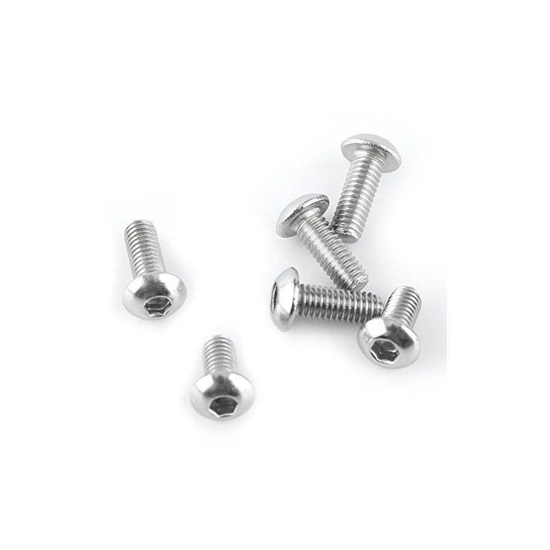 Stainless Steel Screws M3 Set 340 Pieces Button Head Hex