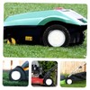 CHILDWEET 2pcs Solid Mute Rubber Casters for Lawn Mowers and