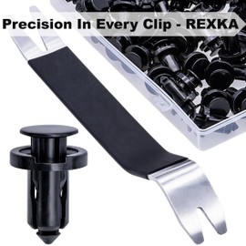 Rexka 41pcs Splash Shield Under Cover Mud Guard Wheelhouse Liner Bumper Cover Retainer Clip for Nissan 01553-09241 240SX Maxima Subaru Forester Impreza Legacy Outback WRX -Auto Trim Panel Body Remover