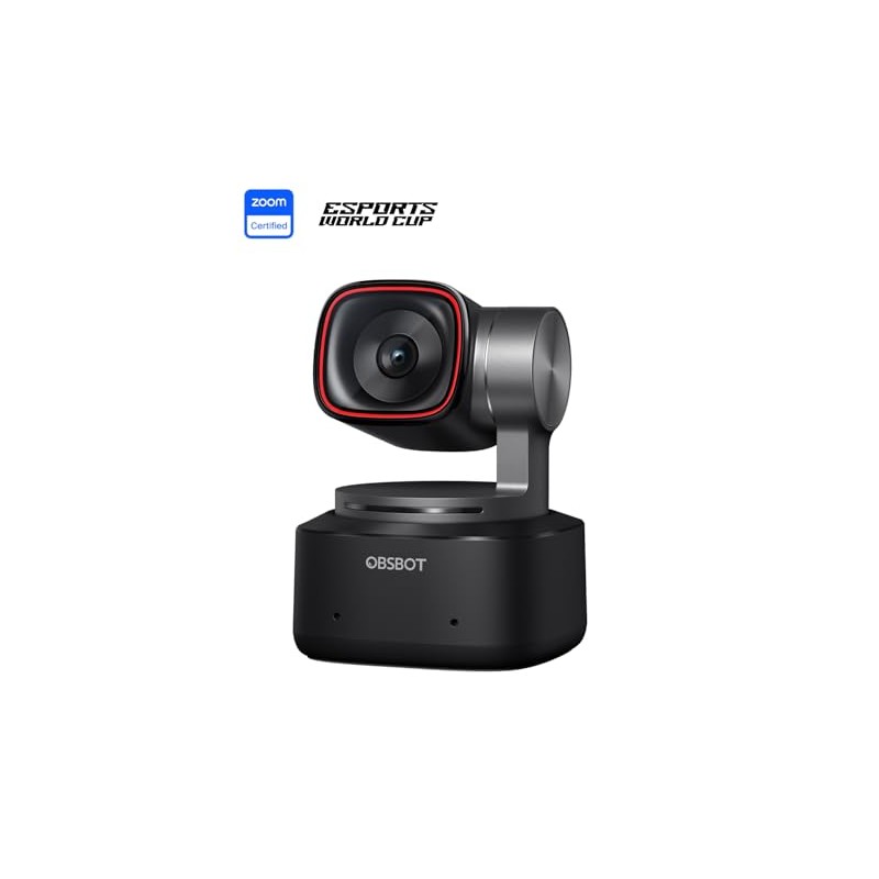 OBSBOT Tiny 2 Webcam 4K PTZ, AI-Powered Tracking & Auto