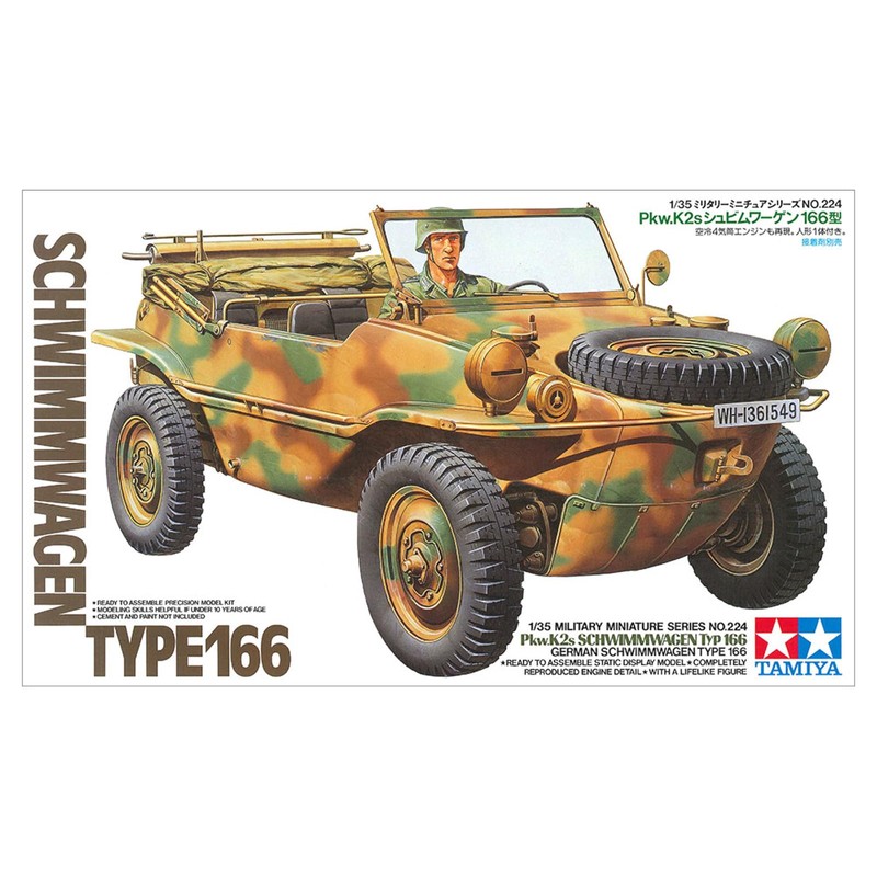 Tamiya 1/35 Military Miniature Series No. 224 German Army Pkw.K2s